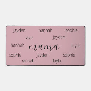 Tagesgeschenk für personalisierte Mütter für Mama Schreibtischunterlage