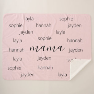 Tagesgeschenk für personalisierte Mütter für Mama Sherpadecke