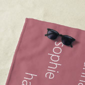 Tagesgeschenk für personalisierte Mütter für Mama Strandtuch (Beispiel)