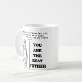 Tagesgeschenk für Vater" Tasse (Vorderseite Links)