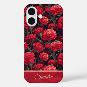 Tagesgeschenke für mutige Mütter Nelkenblumen Name iPhone 16 Hülle