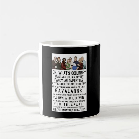 Tagesgeschenke Gavin Art Stacey Niedliches Grafikg Kaffeetasse (Links)