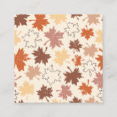 Tagesgestaltung der Erntedank, natürliche Blätter  Begleitkarte (Vorderseite)