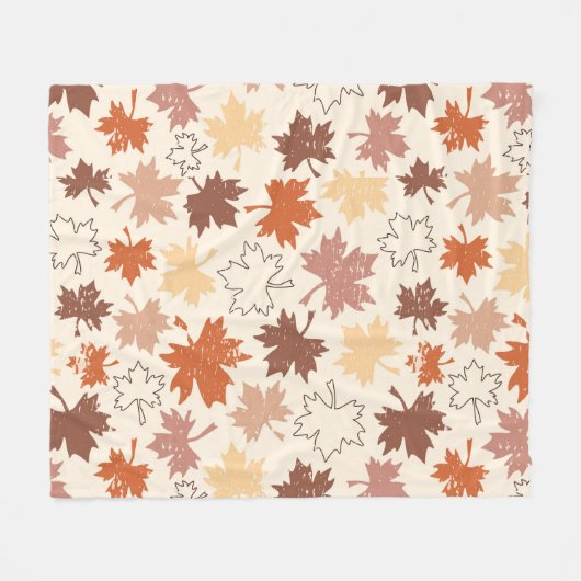 Tagesgestaltung der Erntedank, natürliche Blätter  Fleecedecke (Vorderseite (Horizontal))