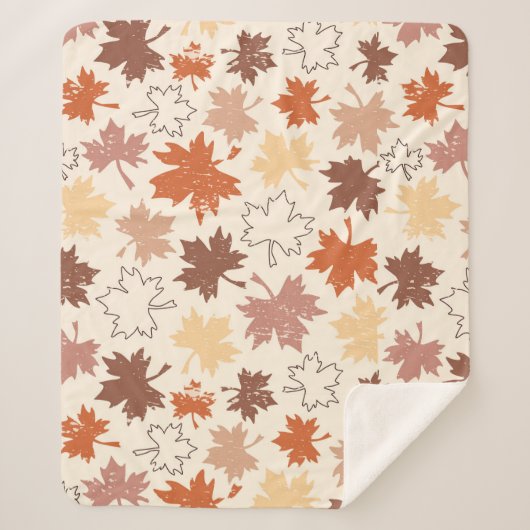 Tagesgestaltung der Erntedank, natürliche Blätter Sherpadecke (Vorderseite)