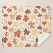 Tagesgestaltung der Erntedank, natürliche Blätter Sherpadecke (Vorderseite (Horizontal))