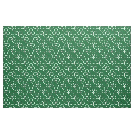 Tagesgewebe des Kleeblatt-Muster-| St Patrick Stoff (Yard (91,4 cm))
