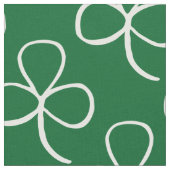 Tagesgewebe des Kleeblatt-Muster-| St Patrick Stoff (Nahaufnahme)