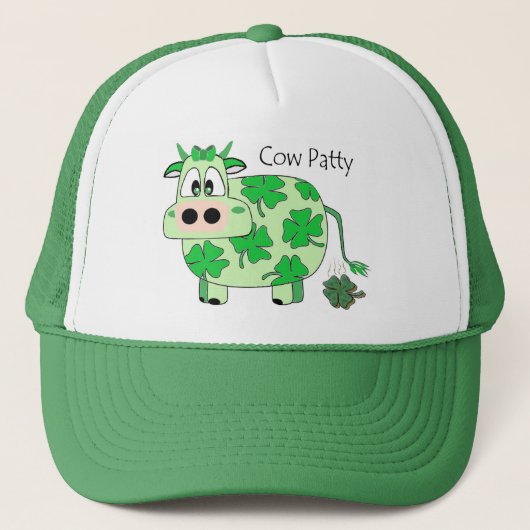 Tageshut KuhPatty St Patrick Truckerkappe (Vorderseite)