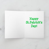 Tageskarte Bostons Terrier St Patrick Karte (Innenseite)