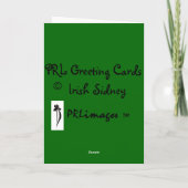 Tageskarte Dackel-Sidney St Patrick Karte (Rückseite)