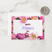 Tageskarte der glücklichen Mutter Mitteilungskarte (Vorderseite/Rückseite Beispiel)