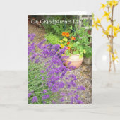 Tageskarte der Großeltern Karte (Gelbe Blume)