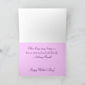 Tageskarte der lila Tulips-Mama Karte (Innenseite)