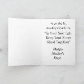 Tageskarte der lustigen Mütter Karte (Innenseite)