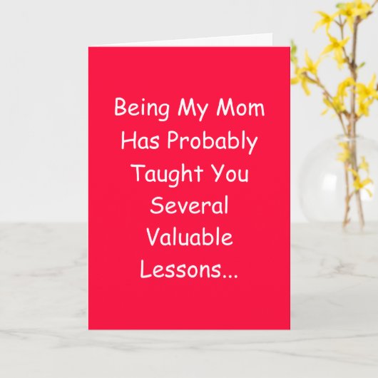 Tageskarte der lustigen Mütter Karte (Gelbe Blume)