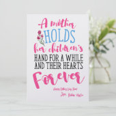 Tageskarte der Muttermutter - Niedliches Mama Zita Einladung (Stehend Vorderseite)