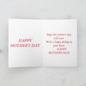 Tageskarte der Vintagen Nähbärmutter Karte (Innenseite)