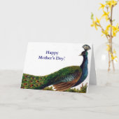 Tageskarte der Vintagen Pfauenmutter Karte (Gelbe Blume)