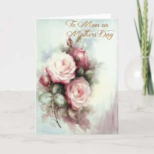 Tageskarte der Vintagen Rose Karte