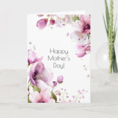 Tageskarte der Vintagen Rose Karte (Vorderseite)