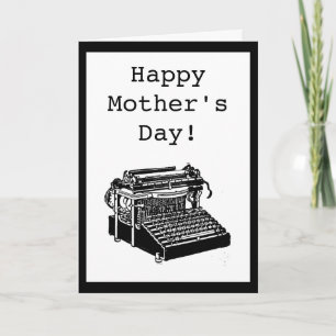 Tageskarte der Vintagen Schreibmaschine Karte