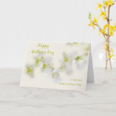 Tageskarte der weißen Orchideenmutter Karte (Gelbe Blume)