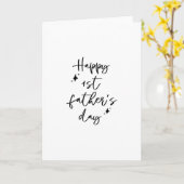 Tageskarte des glücklichen ersten Vaters Karte (Gelbe Blume)