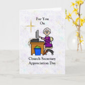 Tageskarte des Kirchensekretärs Karte (Gelbe Blume)