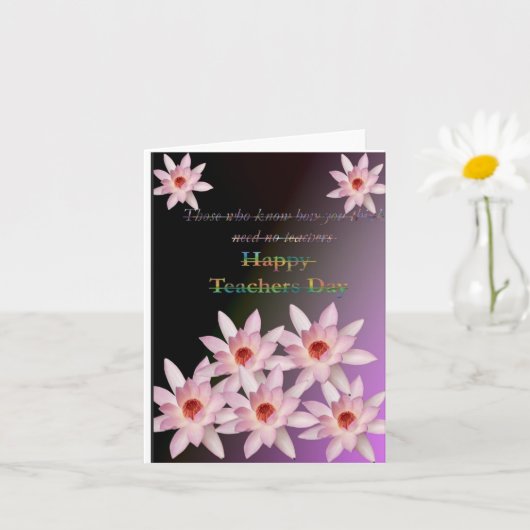 Tageskarte des Lehrers Karte (Kleine Pflanze)