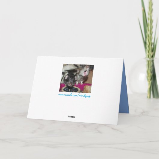 Tageskarte des Vaters (Babyratten) Karte (Rückseite)