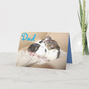 Tageskarte des Vaters (Babyratten) Karte