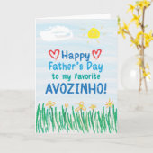 Tageskarte des Vaters für Avozinho Karte (Gelbe Blume)