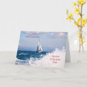 Tageskarte des Vaters für den Stiefvater Karte (Gelbe Blume)