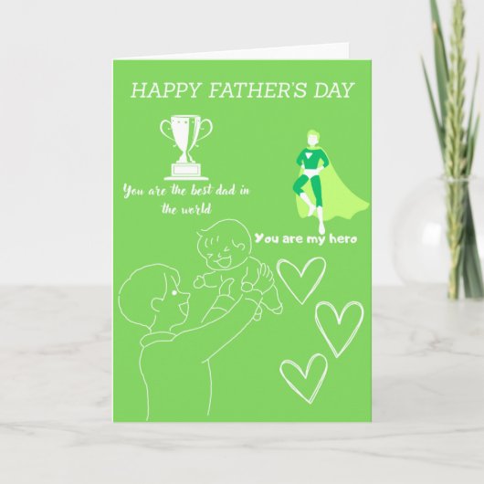 Tageskarte des Vaters Karte (Vorderseite)