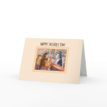 Tageskarte des Vaters, Katzen an einem Bar, die et