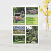 Tageskarte des Vaters mit Gartenblick Karte (Gelbe Blume)