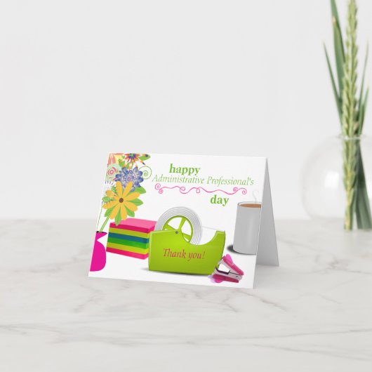 Tageskarte des Verwaltungspersonals Feiertagskarte (Vorderseite)