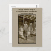 Tageskarte des Vintagen Fotos Postkarte (Vorne/Hinten)