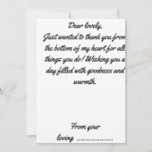 Tageskarte Einladung (Rückseite)