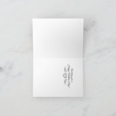 Tageskarte für Blütenmütter der benutzerdefinierte Dankeskarte (Innenseite)