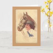 Tageskarte für die Mutter des Pferdes Karte (Gelbe Blume)