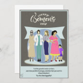 Tageskarte für Frauen Ankündigung (Vorne/Hinten)