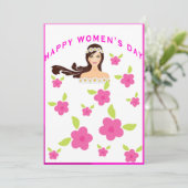 Tageskarte für Frauen Feiertagskarte (Stehend Vorderseite)