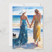 Tageskarte für Frauen mit blauer und gelber Wasser (Vorderseite)