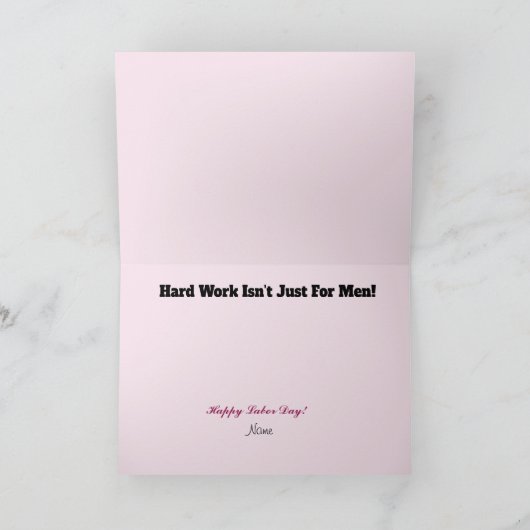 Tageskarte für Frauen oder Arbeitnehmerinnen Karte (Innenseite)