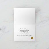 Tageskarte für Führungskräfte — Sonnenblumen Dankeskarte (Innenseite)