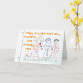 Tageskarte für Großmutter und Großvater Karte (Gelbe Blume)