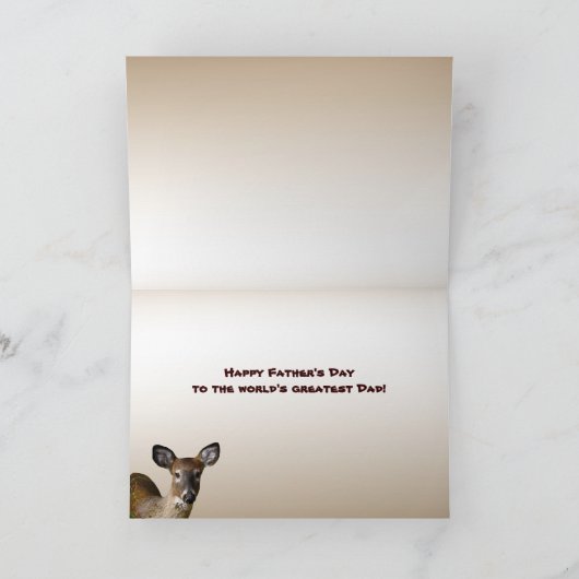 Tageskarte für junge Hirschväter Karte (Innenseite)