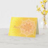 Tageskarte für moderne Mütter Karte (Gelbe Blume)